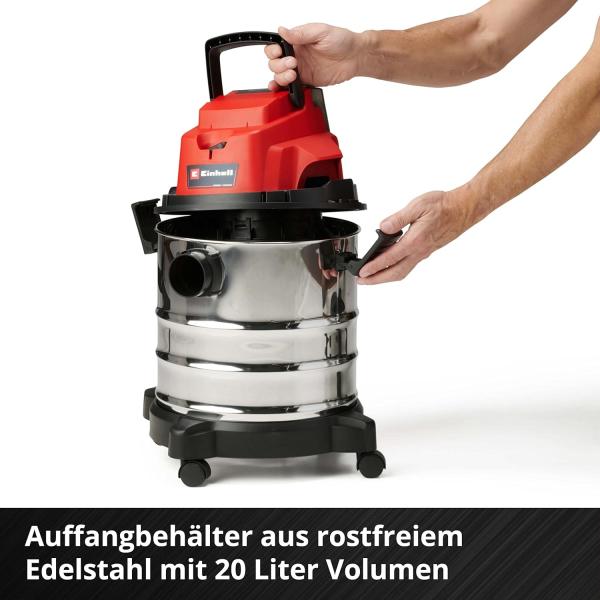 Einhell Akku-Nass-Trockensauger TC-VC 18/20 Li S-Solo 2347130